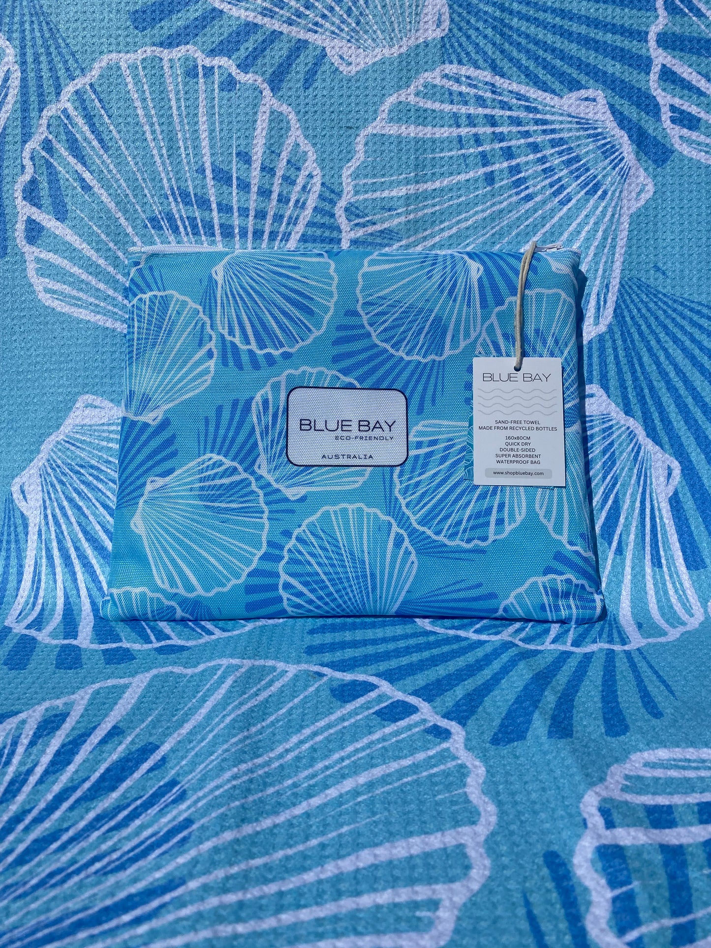 Eco Friendly Beach Towel South Africa – Sea Shells | Sand-Free & Quick Dry