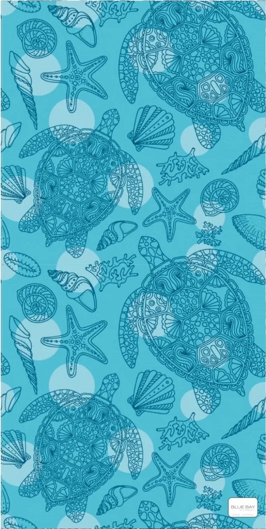 Eco Friendly Beach Towel South Africa | Blue Bay SA Turtle